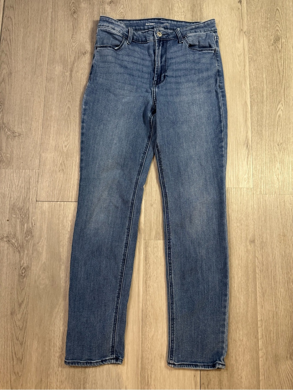 Old Navy Women’s High Rise Straight Blue Denim Jeans Size 8